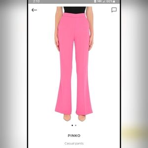 Pinko Vibrant Pink Flare Pants Sz 6